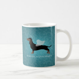 Caneca De Café Dachshund - Design Memorial Pet Loss