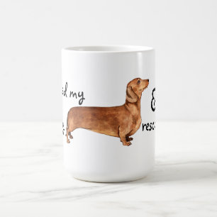 Caneca De Café Dachshund do salvamento