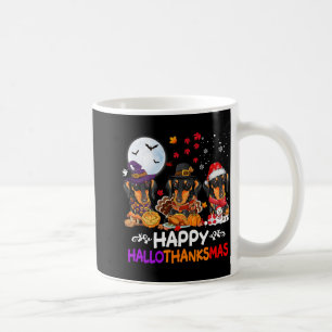 Caneca De Café Dachshund Dog Natal Feliz Obrigados de Hallothankm
