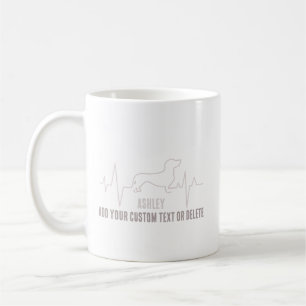 Caneca De Café Dachshund é Legal Mínimo Amor a Cão