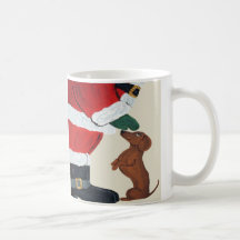 Dachshund E Papai Noel
