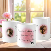 Dachshund em Aquarela Rosa Pastel - Foto Personali