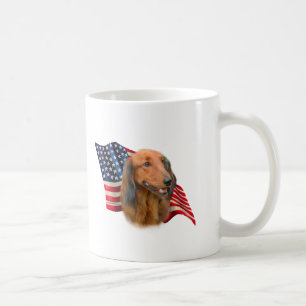 Caneca De Café Dachshund Flag