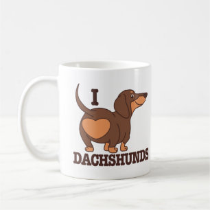 Caneca De Café Dachshund Love DogMug