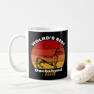 Caneca De Café Dachshund - Melhor Mãe de Dachshund do Mundo