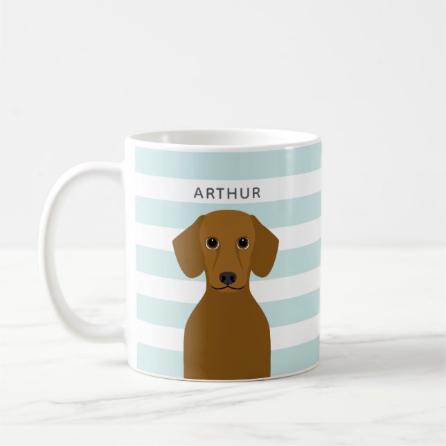 Caneca De Café Dachshund Mugs (Esquerda)