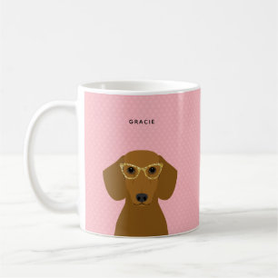 Caneca De Café Dachshund Mugs