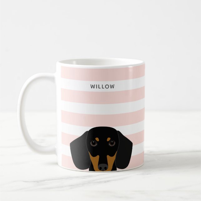 Caneca De Café Dachshund Mugs (Esquerda)