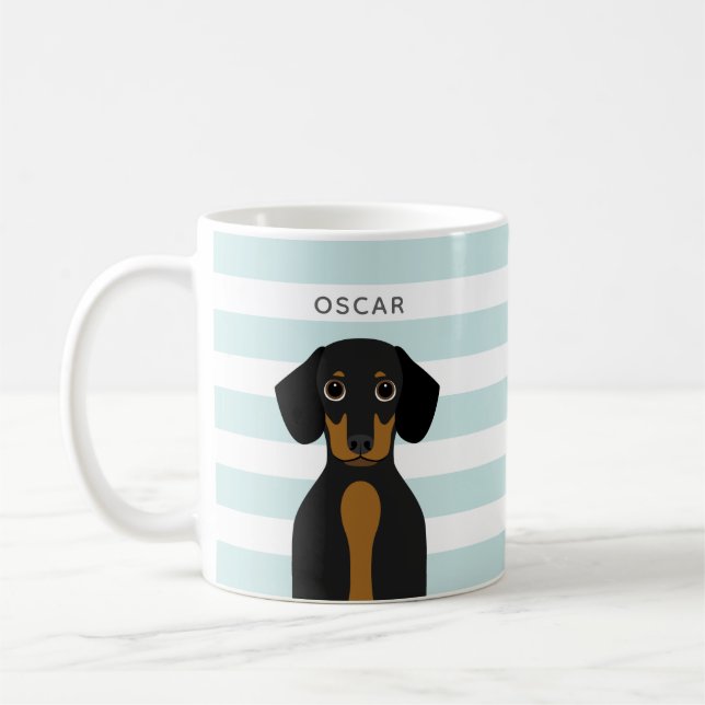 Caneca De Café Dachshund Mugs (Esquerda)
