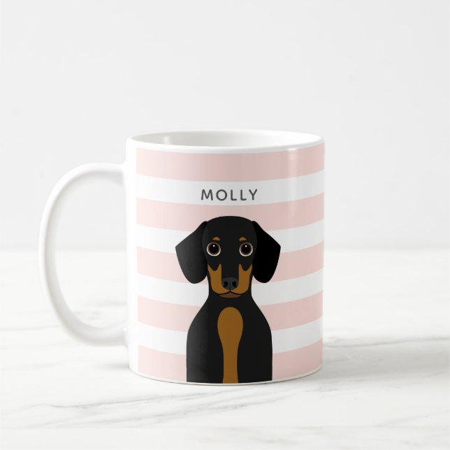 Caneca De Café Dachshund Mugs (Esquerda)