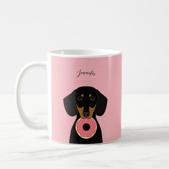 Caneca De Café Dachshund Mugs (Esquerda)