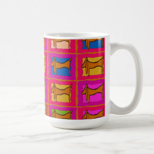 Caneca De Café Dachshund Quilt