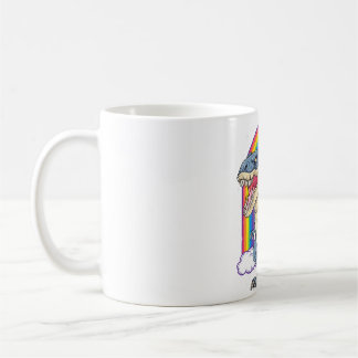 Caneca De Café Dachshund Riding Dinosaur T Rex Difs Rapazes