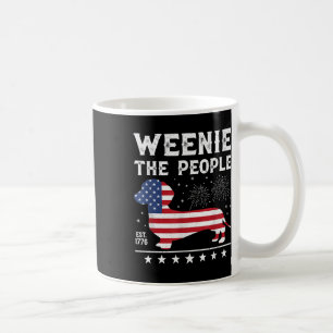 Caneca De Café Dachshund Salsicha O Povo Engraçado Bandeira Ameri