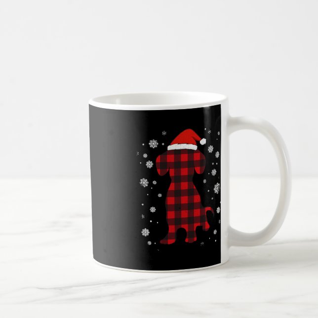 Caneca De Café Dachshund Santa Hat O Cachorro Ao Longo Do Natal (Direita)