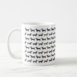 Caneca De Café Dachshund Sketch Design Mug