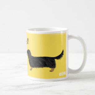 Caneca De Café Dachshund Smooch Wiener Cães Beijo Cartoon
