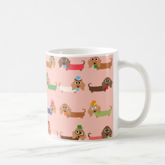 Caneca De Café Dachshunds engraçados