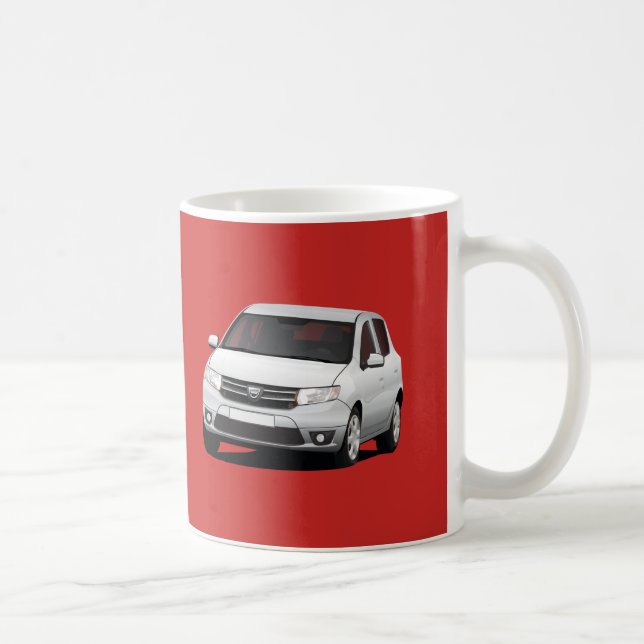Caneca De Café Dacia Sandero Prata 2 x imagem (Direita)