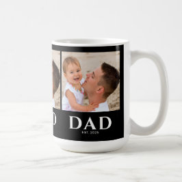 Caneca De Café Dad Established Black 3 Photo