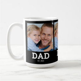 Caneca De Café Dad Established Modern Black 3 Photo