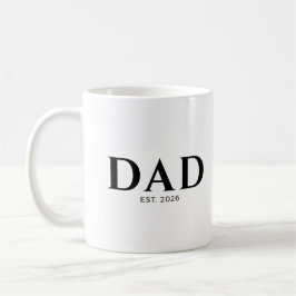 Caneca De Café Dad Established New Dad Gift