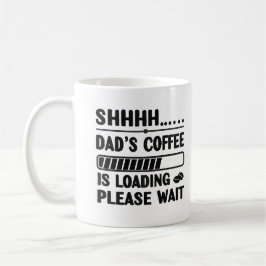 Caneca De Café Dad’s Coffee Loading – Funny Tech Mug/Tee