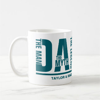 Caneca De Café Dad The Man The Myth The Legend Personalized