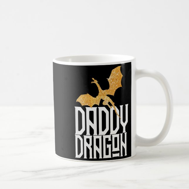 Caneca De Café Daddy Dragon Christmas Shirt Matching Family Dad H (Direita)