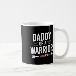 Caneca De Café Daddy Of A Warrior Family Papa World Autism Awaren