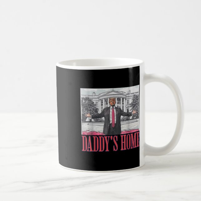Caneca De Café Daddys Home Shirt White House Trump 2024 (Direita)
