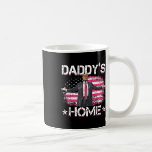 Caneca De Café Daddys Home Trump Pink 2024 Engraçado Trump Take A