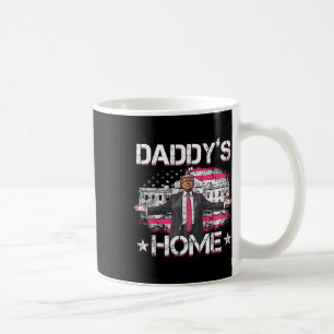 Caneca De Café Daddys Home Trump Pink 2024 Engraçado Trump Take A