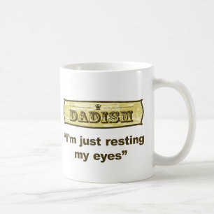 Caneca De Café Dadism - eu apenas estou descansando meus olhos