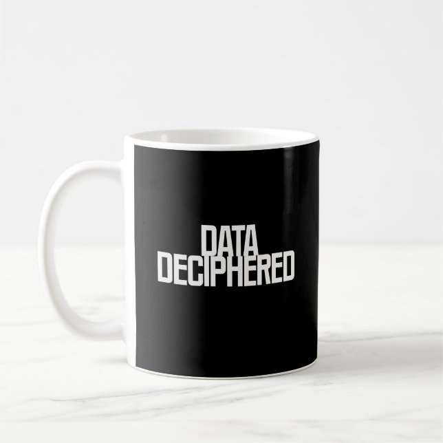 Caneca De Café Dados Decifrados | Clareza de Informação Complexa (Esquerda)
