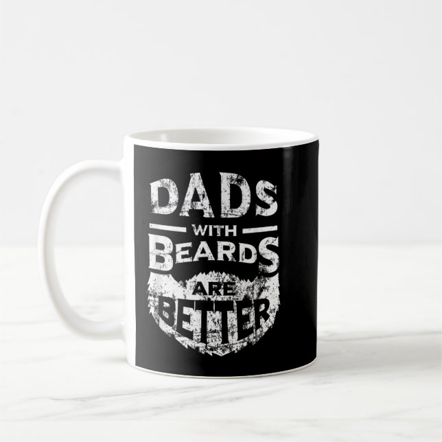 Caneca De Café Dads with Beards are Better Distressed (Esquerda)