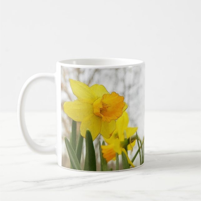 Caneca De Café Daffodils Sunlit (Esquerda)