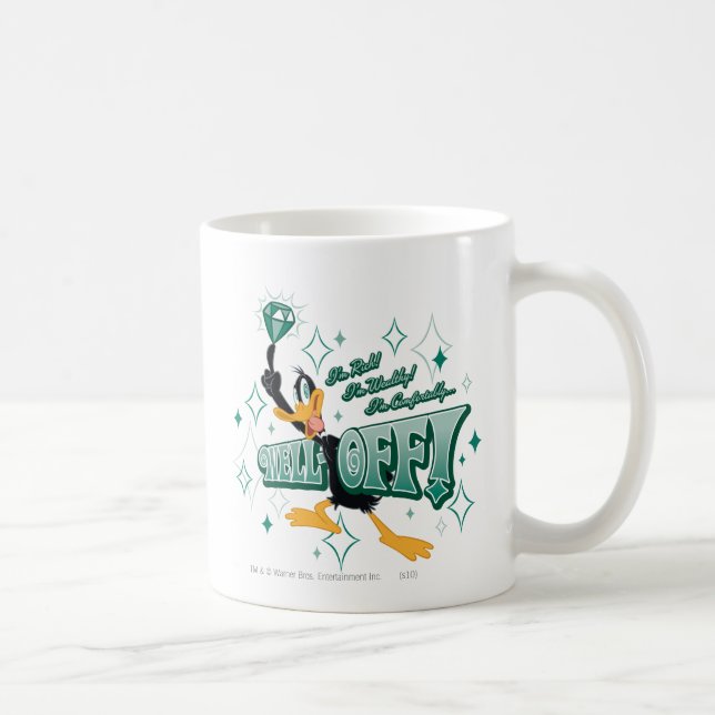 Caneca De Café DAFFY DUCK™ rico e rico (Direita)