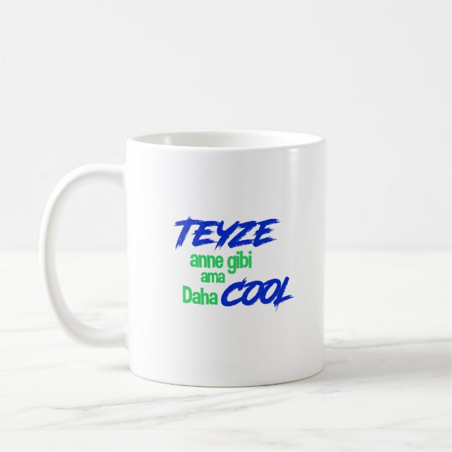 Caneca De Café Daha do ama do gibi de Teyze Anne legal (Esquerda)