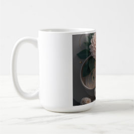 Caneca De Café Dahlia Ballet Bloom Design Artístico Floral
