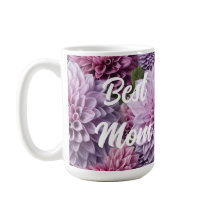 Dahlia Flowers AI Art Design Melhor Mãe