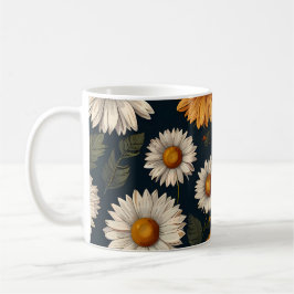 Caneca De Café Daisies Mugs Pattern Design