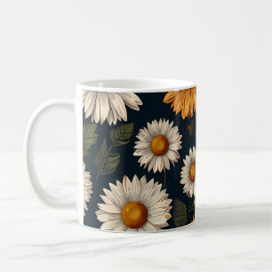 Caneca De Café Daisies Mugs Pattern Design