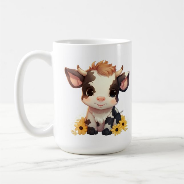 Caneca de café Daisy Calf 15oz (Esquerda)