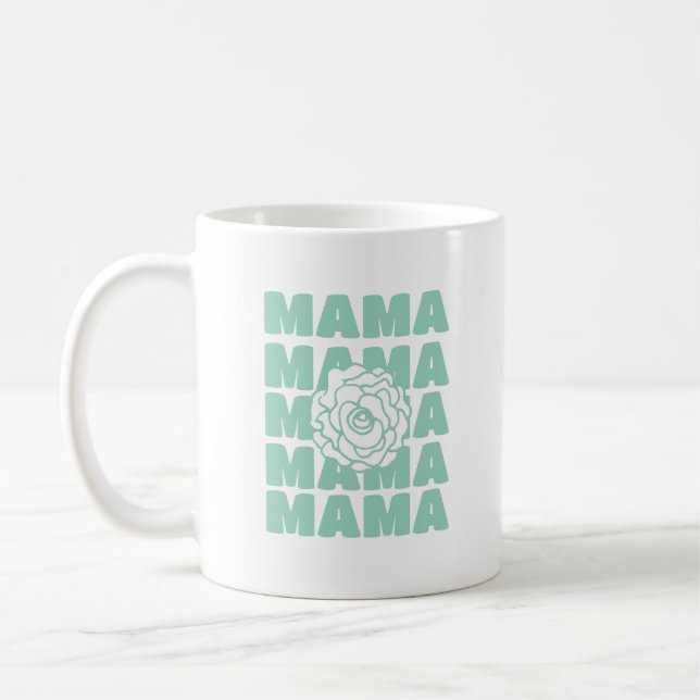 Caneca De Café Daisy Floral Mama  (Esquerda)