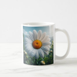 Caneca De Café Daisy Floral White