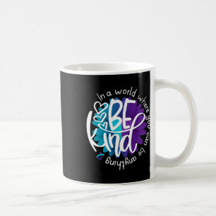 Caneca De Café Daisy Flower Seja gentil com a prevenção do suicíd