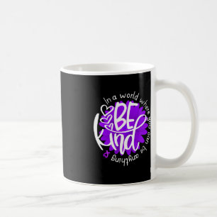 Caneca De Café Daisy Flower Seja Kind Purple Overdose Sensibence