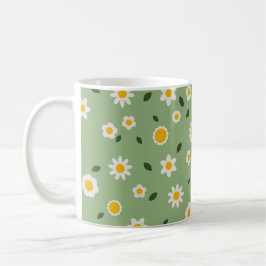 Caneca De Café DAISY GREEN - Daisy Floral Mug