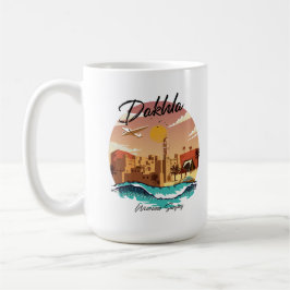 Caneca De Café Dakhla Marrocos surfe